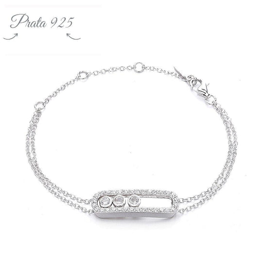 Pulseira - Pedra Móvel - Prata925.pt