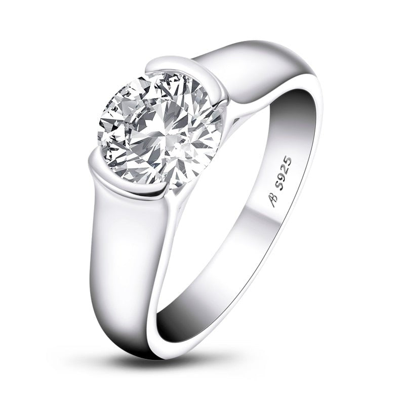 Solitaire - 2 quilates - Moissanite - Prata925.pt