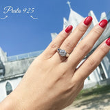 Solitaire - 2 quilates - Moissanite - Prata925.pt